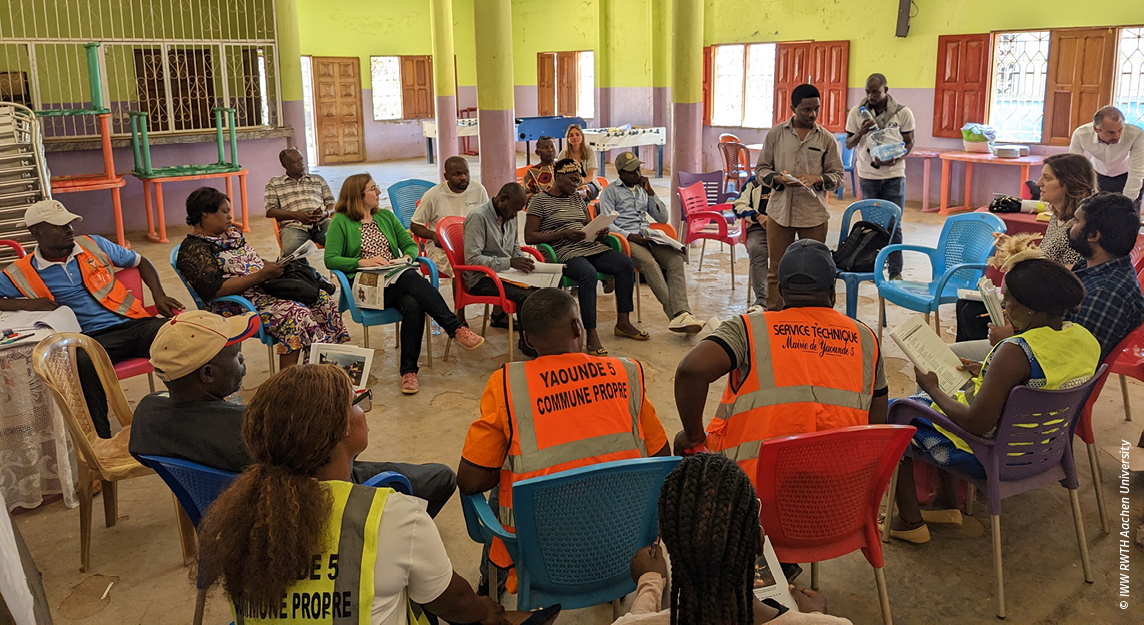 Workshop zum Katastrophenmanagement in Ngousso. / Disaster Management Workshop in Ngousso. / Atelier de gestion des catastrophes à Ngousso. © IWW RWTH Aachen University